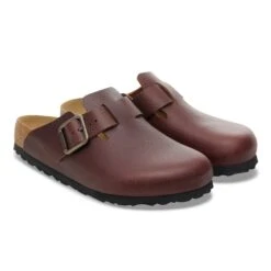 Birkenstock Boston Wire Buckle Leather Vintage Wood Roast -Birkenstock Sale Store 1030703 pair