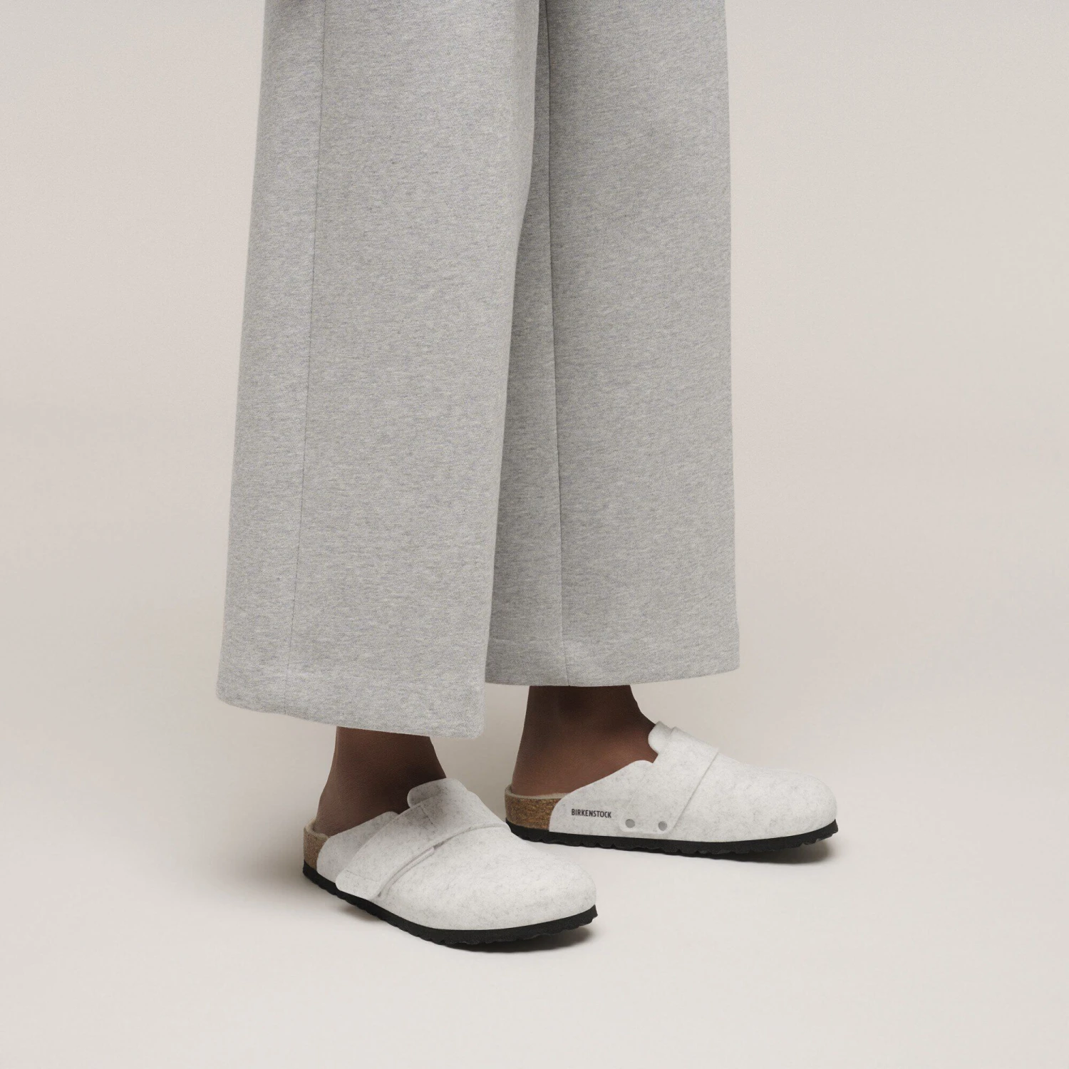 Birkenstock Loma Shearling Wool Felt Oyster 6 Birkenstock Loma Shearling Wool Felt Oyster - Image 6