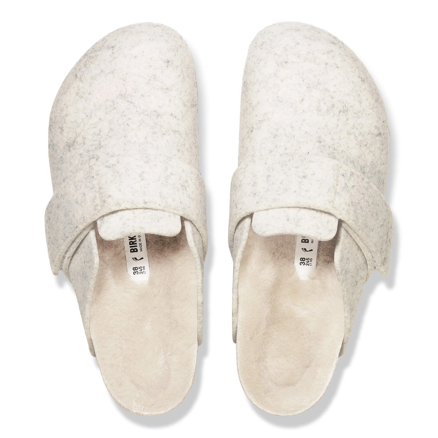 Birkenstock Loma Shearling Wool Felt Oyster 2 Birkenstock Loma Shearling Wool Felt Oyster - Image 2
