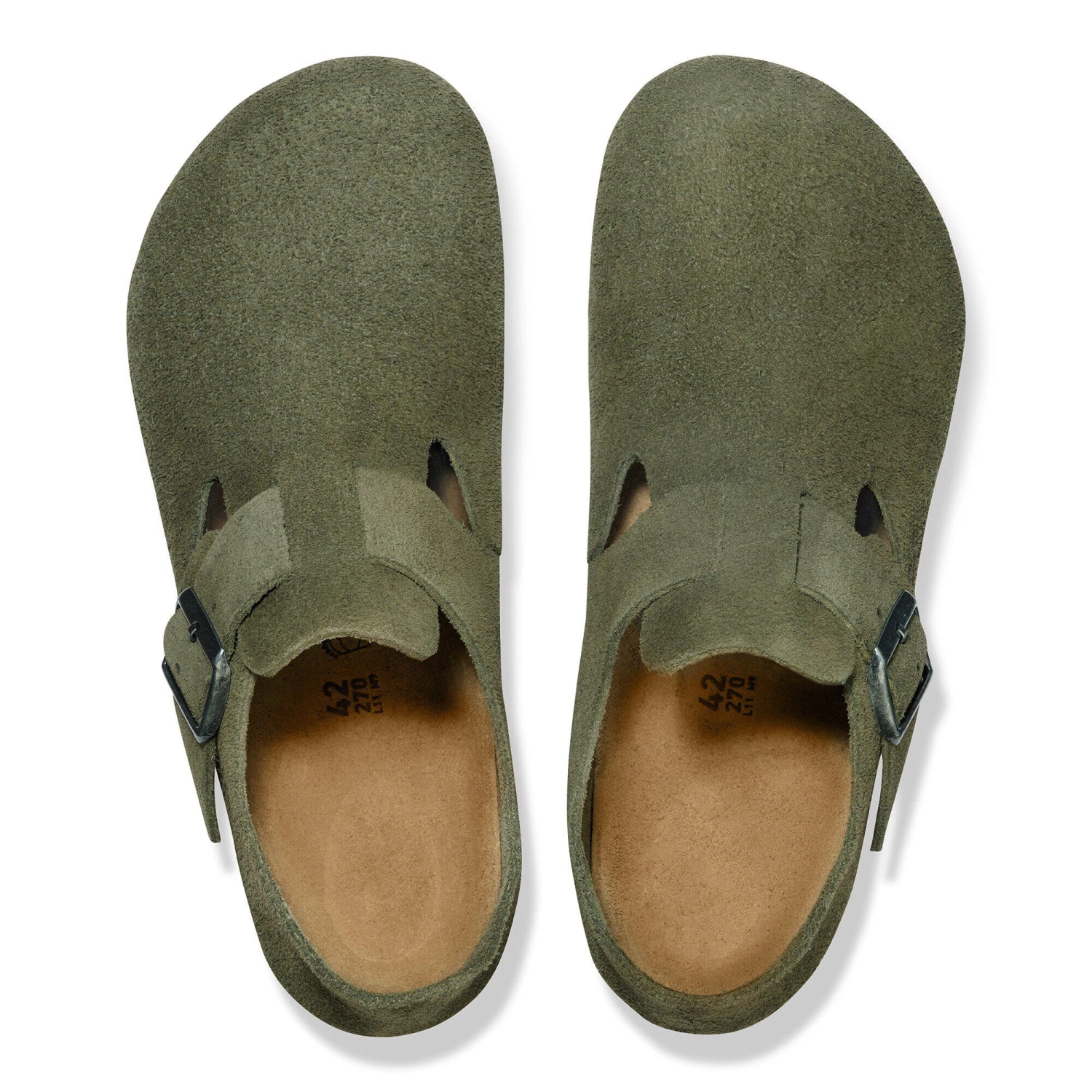 Birkenstock London Suede Leather Thyme 2 Birkenstock London Suede Leather Thyme - Image 2