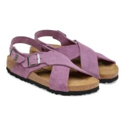 Birkenstock Tulum Nubuck-Suede Leather Mauve -Birkenstock Sale Store 1030805 pair