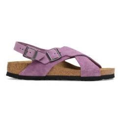 Birkenstock Tulum Nubuck-Suede Leather Mauve -Birkenstock Sale Store 1030805 side