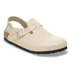 Birkenstock Tokio Leather Oyster Dressy Leather