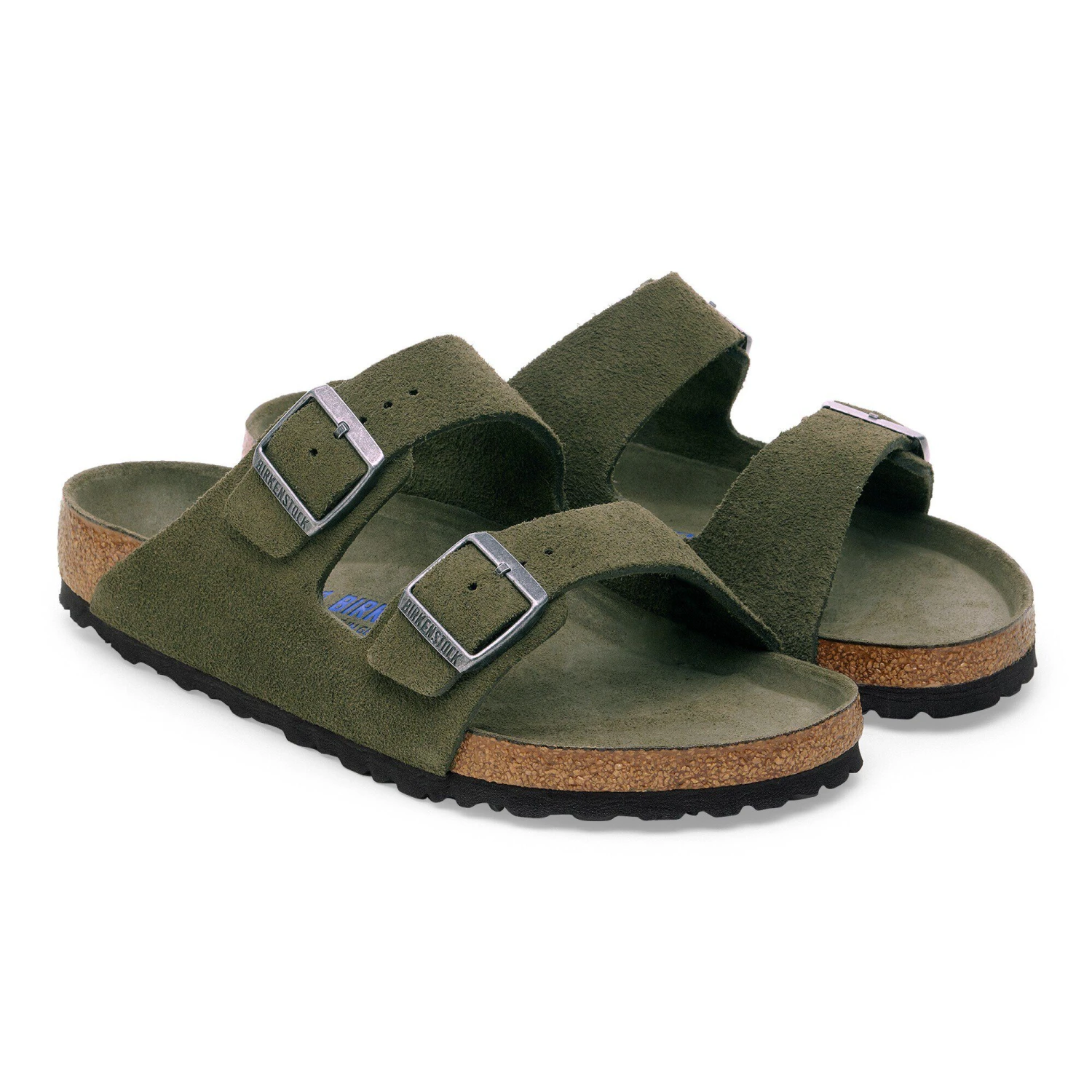 Birkenstock Arizona Soft Footbed Suede Leather Thyme Tonal 5 Birkenstock Arizona Soft Footbed Suede Leather Thyme Tonal - Image 5