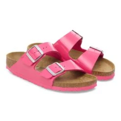 Birkenstock Arizona Birko-Flor Patent Fuchsia Tulip -Birkenstock Sale Store 1030836 pair