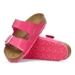 Birkenstock Arizona Birko-Flor Patent Fuchsia Tulip -Birkenstock Sale Store 1030836 sole
