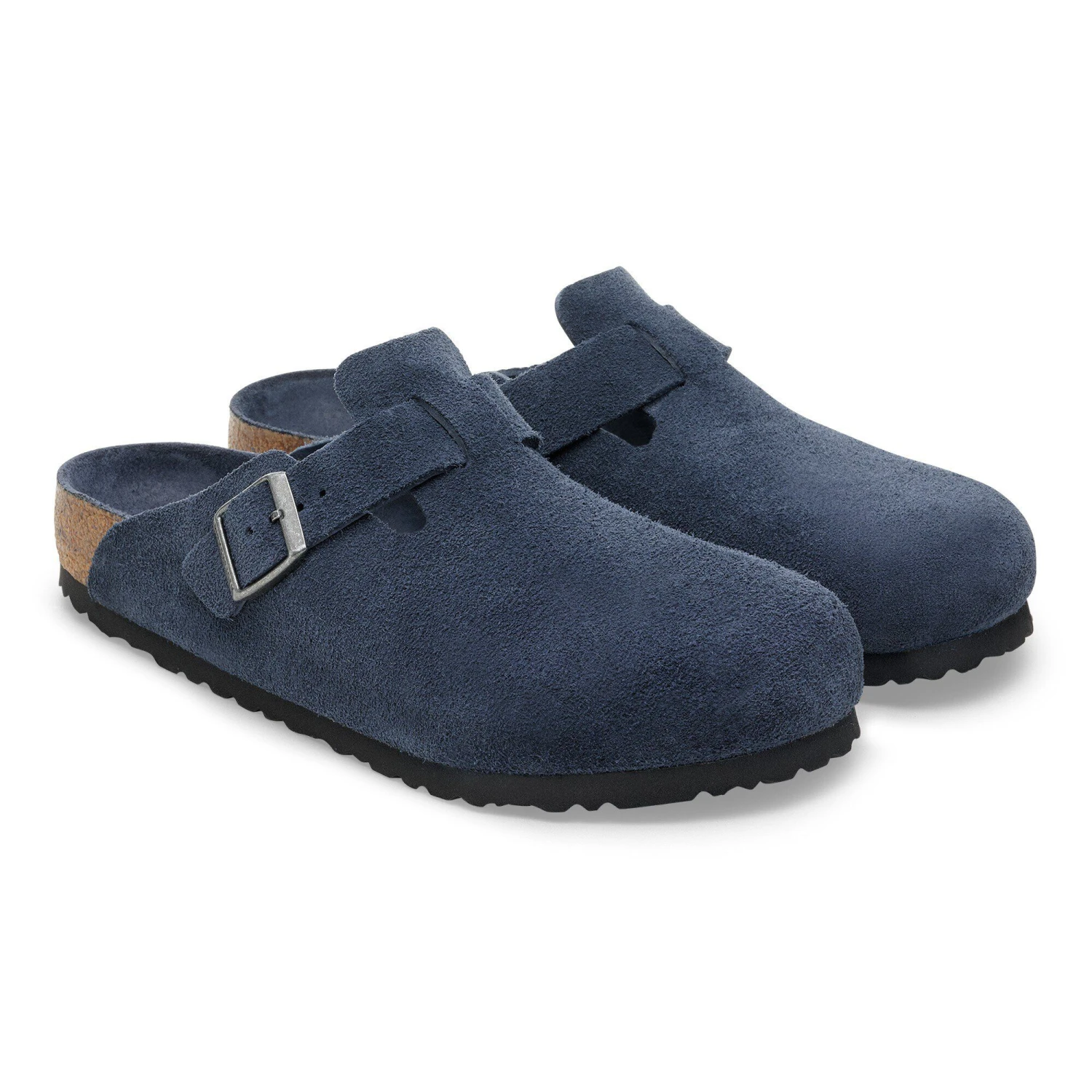 Birkenstock Boston Soft Footbed Suede Leather New Navy Tonal 4 Birkenstock Boston Soft Footbed Suede Leather New Navy Tonal - Image 4