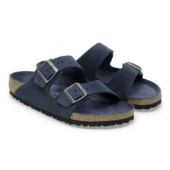Birkenstock Arizona Soft Footbed Suede Leather New Navy Tonal -Birkenstock Sale Store 1030849 pair