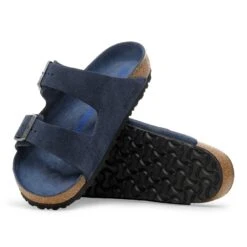 Birkenstock Arizona Soft Footbed Suede Leather New Navy Tonal -Birkenstock Sale Store 1030849 sole