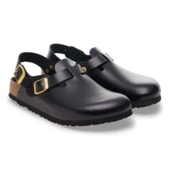 Birkenstock Tokio Leather Black Dressy Leather -Birkenstock Sale Store 1030853 pair