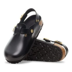 Birkenstock Tokio Leather Black Dressy Leather -Birkenstock Sale Store 1030853 sole