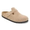Birkenstock Boston Suede Leather Sandcastle