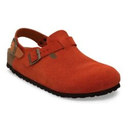Birkenstock Tokio Suede Leather Rust Brown