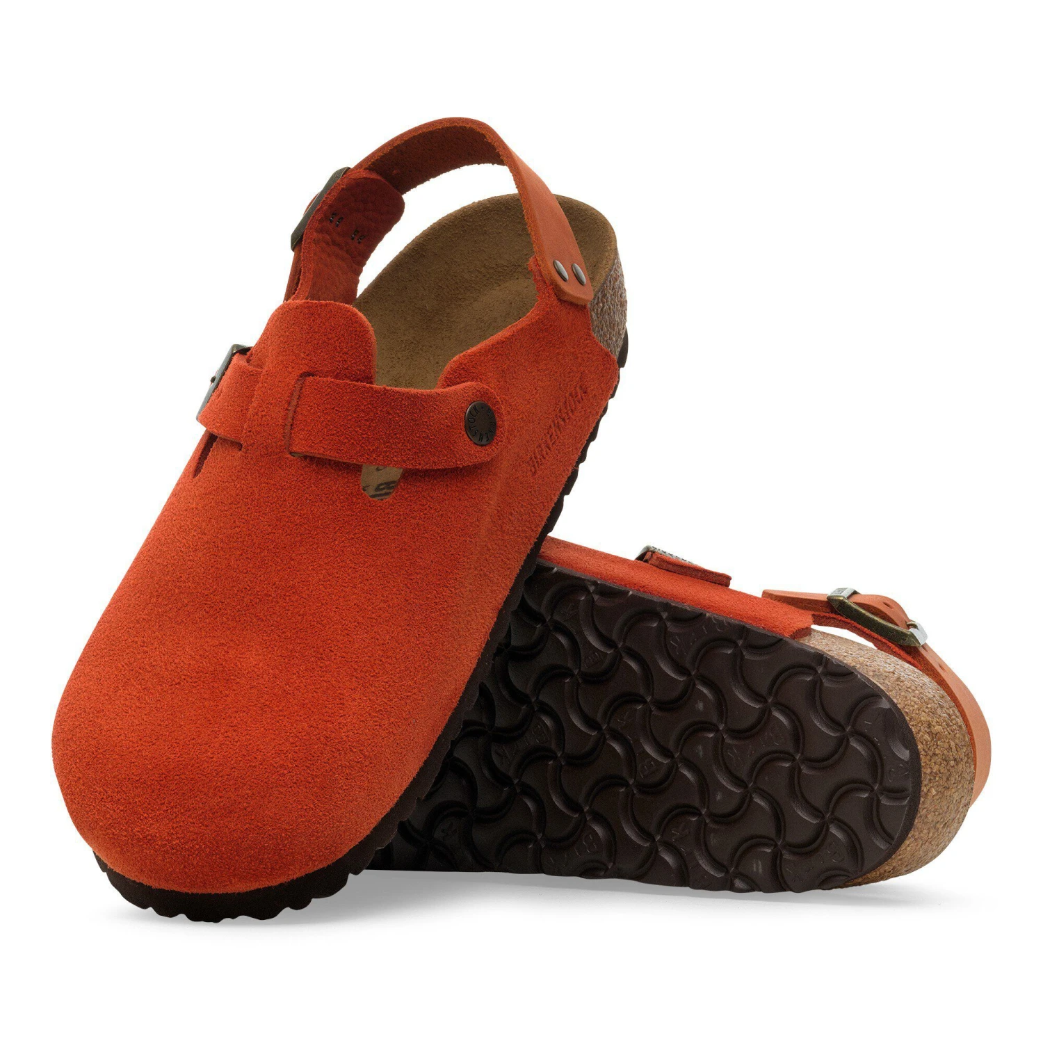 Birkenstock Tokio Suede Leather Rust Brown 4 Birkenstock Tokio Suede Leather Rust Brown - Image 4