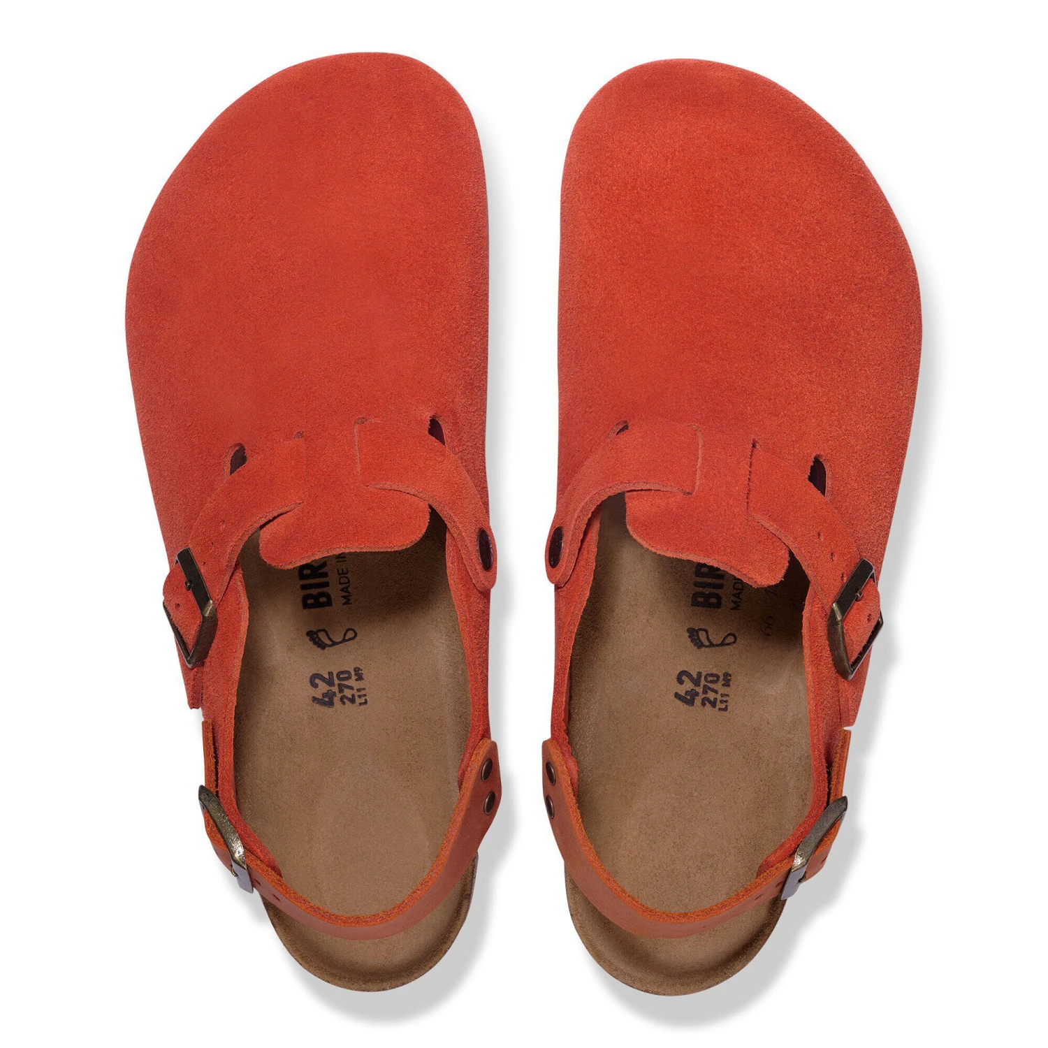 Birkenstock Tokio Suede Leather Rust Brown 2 Birkenstock Tokio Suede Leather Rust Brown - Image 2