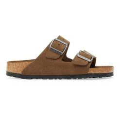 Birkenstock Arizona Soft Footbed Suede Leather Dark Tea Tonal -Birkenstock Sale Store 1030863 side