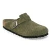 Birkenstock Boston Soft Footbed Suede Leather Thyme Tonal