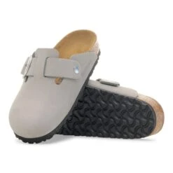 Birkenstock Boston Big Buckle Nubuck Leather Stone Coin 11 Birkenstock Boston Big Buckle Nubuck Leather Stone Coin -Birkenstock Sale Store 1030909 sole