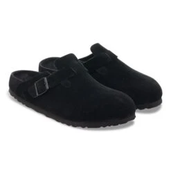 Birkenstock Boston Suede Leather Black -Birkenstock Sale Store 1030919 pair