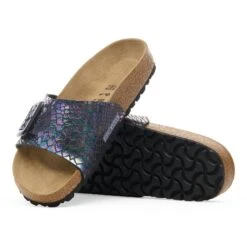Birkenstock Catalina Luxe Buckle Synthetics Shiny Snake Black 8 Birkenstock Catalina Luxe Buckle Synthetics Shiny Snake Black -Birkenstock Sale Store 1030930 sole