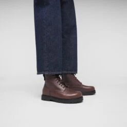 Birkenstock Highwood Lace Mid Men Waterproof Leather Chocolate -Birkenstock Sale Store 1030961 f look f