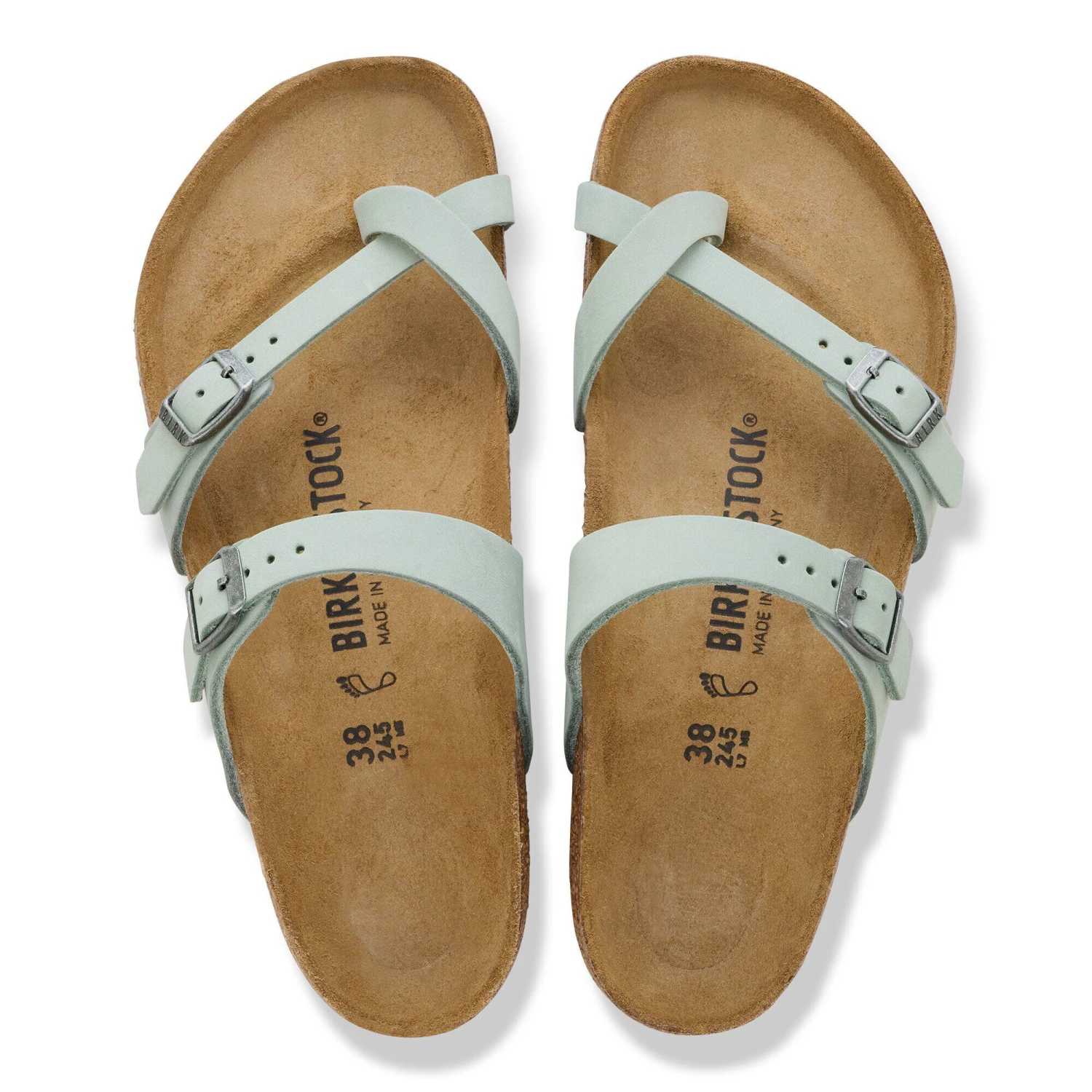 Birkenstock Mayari Nubuck Leather Pure Sage 2 Birkenstock Mayari Nubuck Leather Pure Sage - Image 2