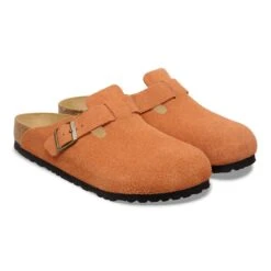 Birkenstock Boston Suede Leather Dark Rust -Birkenstock Sale Store 1031172 pair