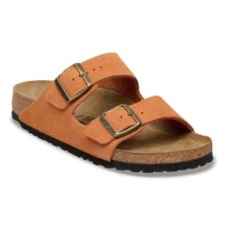 Birkenstock Arizona Suede Leather Dark Rust