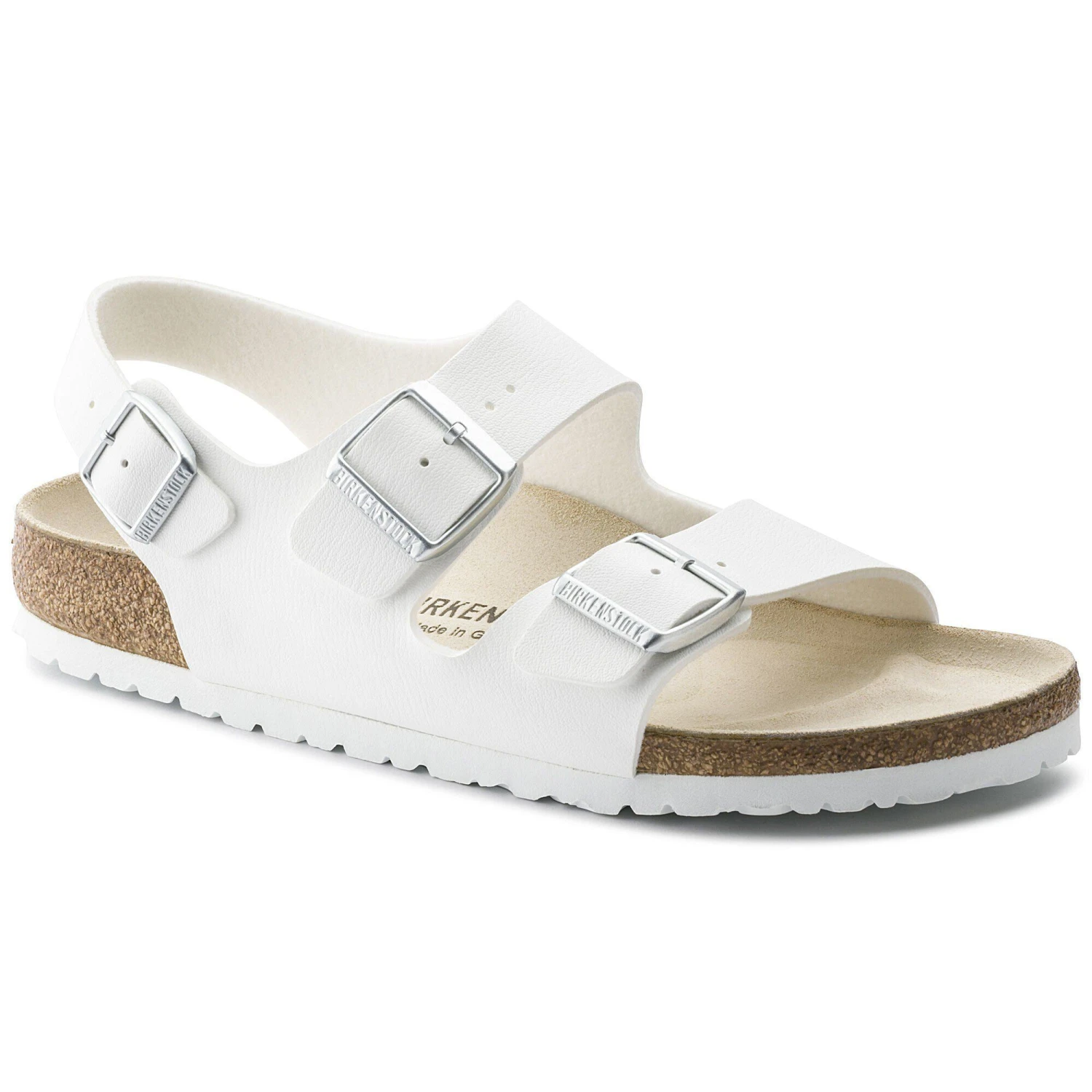 Birkenstock Milano Birko-Flor White 1 Birkenstock Milano Birko-Flor White