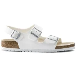 Birkenstock Milano Birko-Flor White 11 Birkenstock Milano Birko-Flor White -Birkenstock Sale Store 34733 side