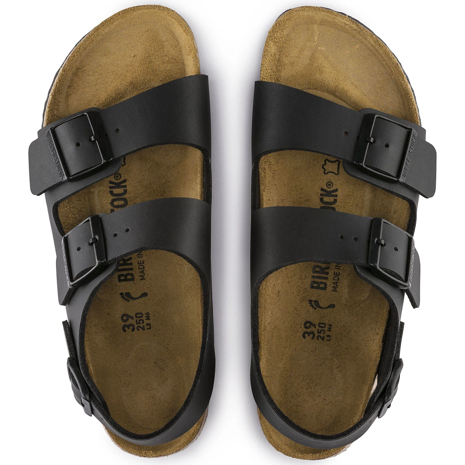 Birkenstock Milano Birko-Flor Black 2 Birkenstock Milano Birko-Flor Black - Image 2