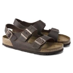 Birkenstock Milano Oiled Leather Habana -Birkenstock Sale Store 34871 pair
