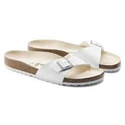 Birkenstock Madrid Birko-Flor White -Birkenstock Sale Store 40733 pair