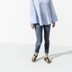 Birkenstock Gizeh Birko-Flor Black -Birkenstock Sale Store 43693 detail 5