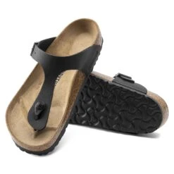 Birkenstock Gizeh Birko-Flor Black -Birkenstock Sale Store 43693 sole