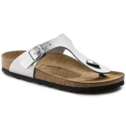 Birkenstock Gizeh Birko-Flor Silver