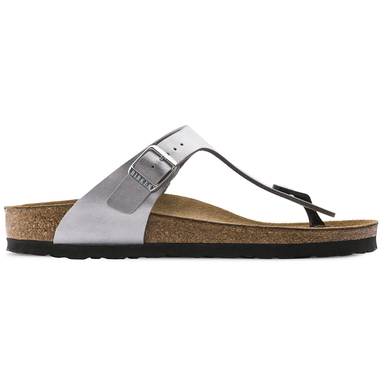 Birkenstock Gizeh Birko-Flor Silver 3 Birkenstock Gizeh Birko-Flor Silver - Image 3