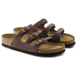 Birkenstock Florida Soft Footbed Oiled Leather Habana -Birkenstock Sale Store 53901 pair