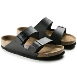 Birkenstock Arizona Soft Footbed Birko-Flor Black -Birkenstock Sale Store 551253 pair