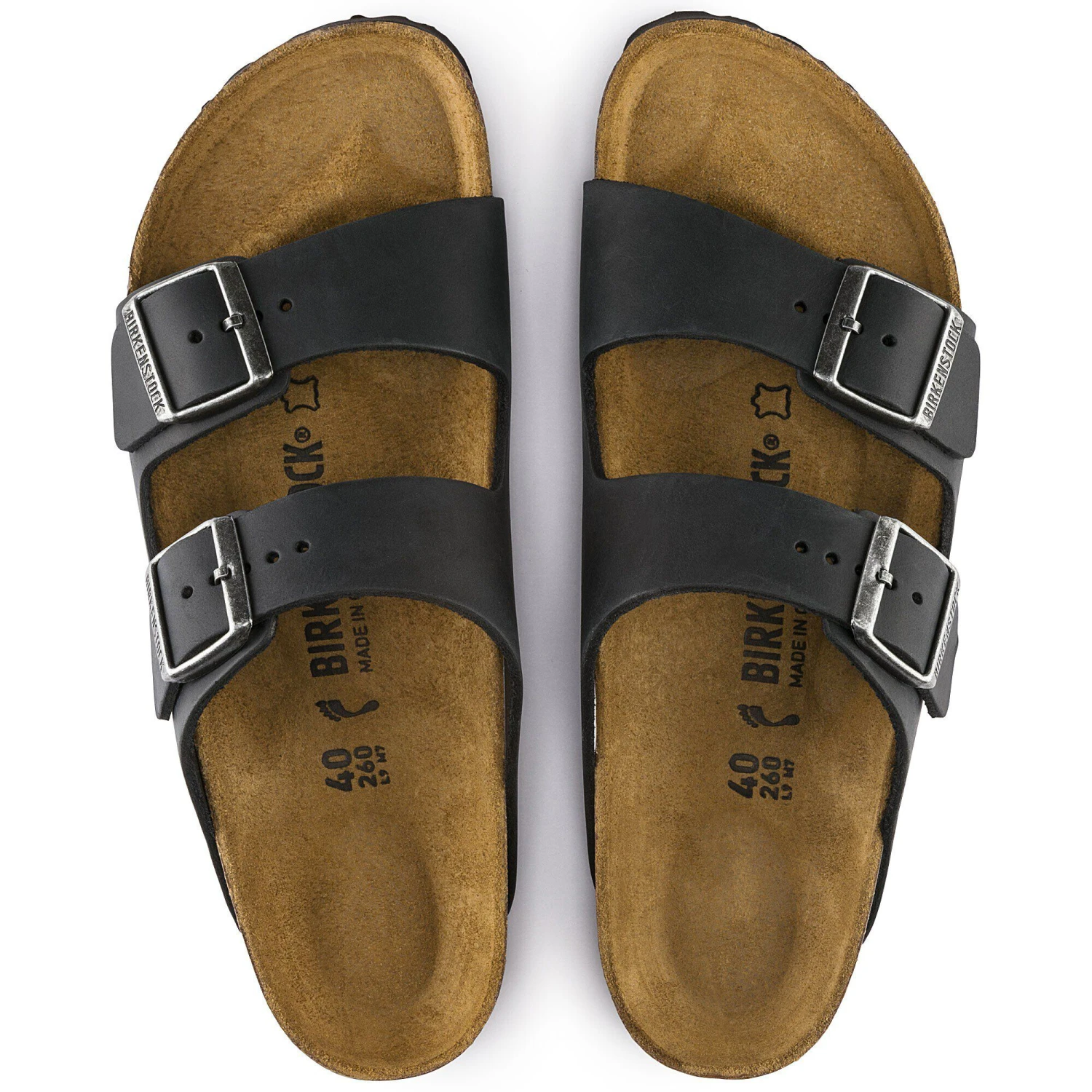 Birkenstock Arizona Oiled Leather Black 2 Birkenstock Arizona Oiled Leather Black - Image 2