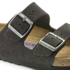 Birkenstock Arizona Soft Footbed Suede Leather Velvet Gray 14 Birkenstock Arizona Soft Footbed Suede Leather Velvet Gray -Birkenstock Sale Store 552321 detail 1