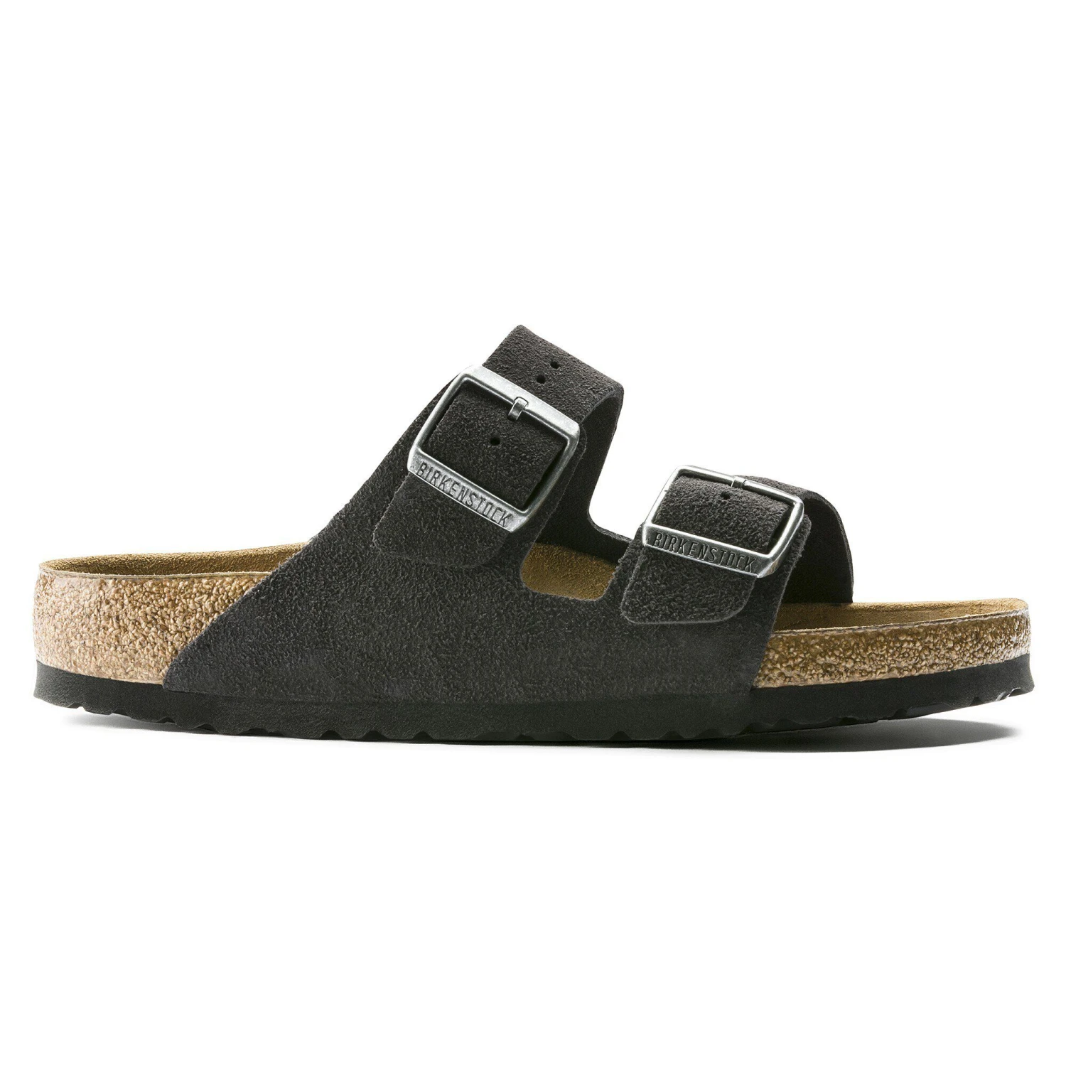 Birkenstock Arizona Soft Footbed Suede Leather Velvet Gray 3 Birkenstock Arizona Soft Footbed Suede Leather Velvet Gray - Image 3