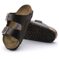 Birkenstock Arizona Soft Footbed Smooth Leather Amalfi Testa Di Moro -Birkenstock Sale Store 552341 sole