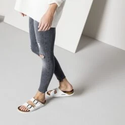 Birkenstock Arizona Birko-Flor White 17 Birkenstock Arizona Birko-Flor White -Birkenstock Sale Store 552681 f look f
