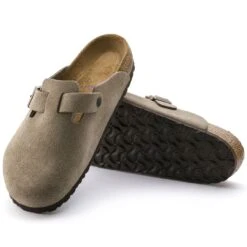 Birkenstock Boston Soft Footbed Suede Leather Taupe -Birkenstock Sale Store 560771 sole