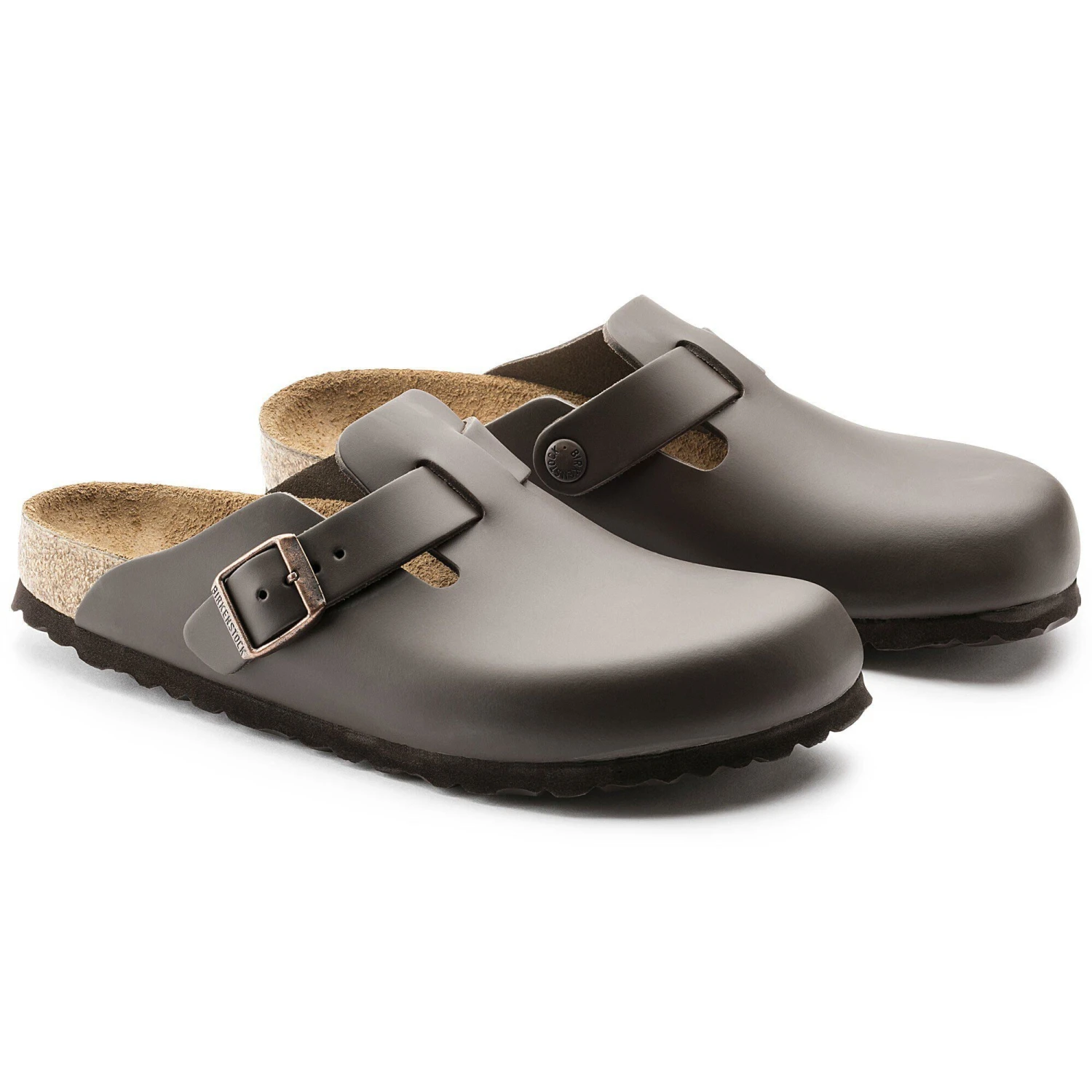Birkenstock Boston Leather Dark Brown 4 Birkenstock Boston Leather Dark Brown - Image 4