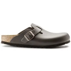 Birkenstock Boston Leather Dark Brown 11 Birkenstock Boston Leather Dark Brown -Birkenstock Sale Store 60103 side