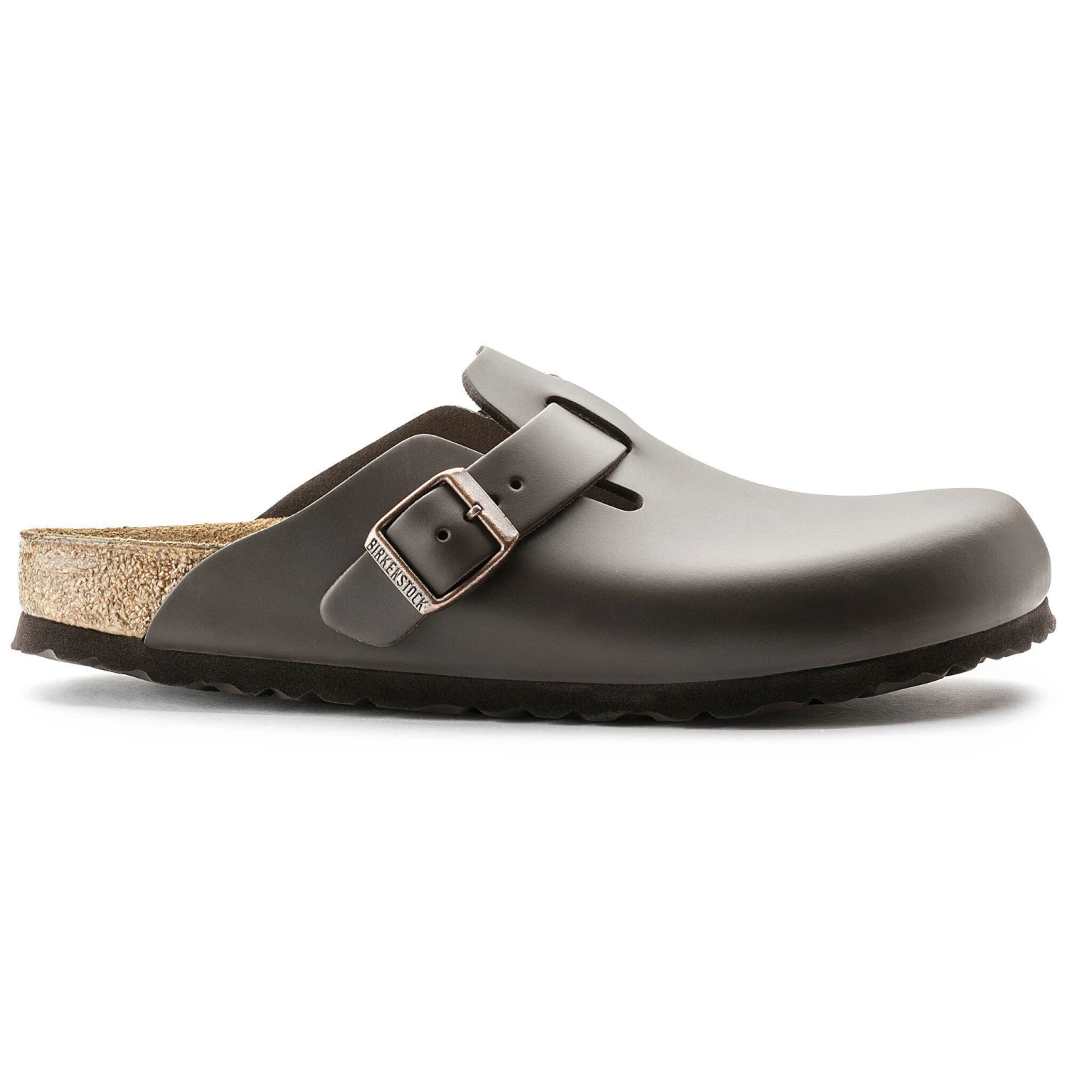 Birkenstock Boston Leather Dark Brown 3 Birkenstock Boston Leather Dark Brown - Image 3