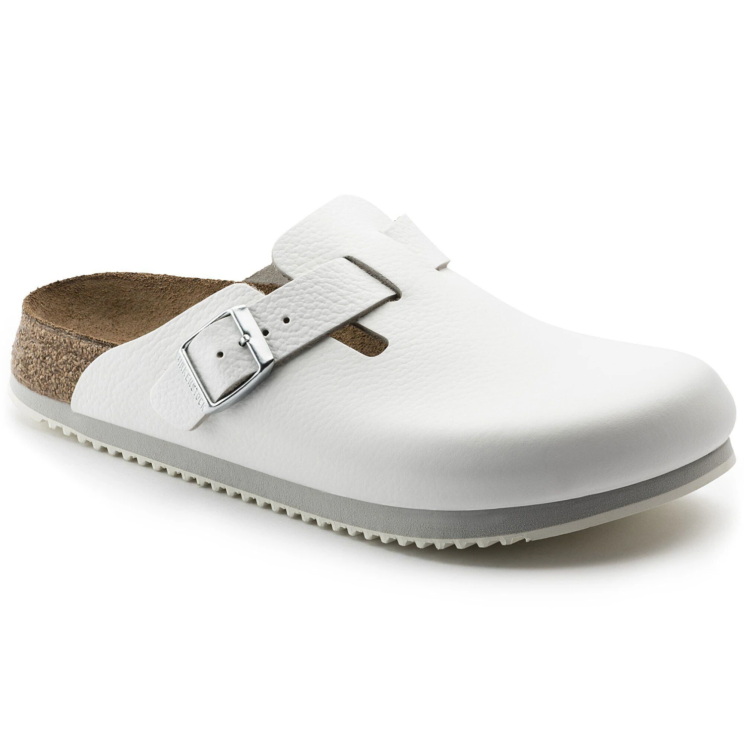 Birkenstock Boston Super Grip Leather White 1 Birkenstock Boston Super Grip Leather White
