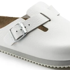 Birkenstock Boston Super Grip Leather White 18 Birkenstock Boston Super Grip Leather White -Birkenstock Sale Store 60136 detail 1